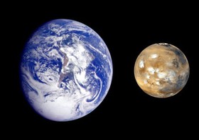 نزدیکی زمین و مریخ به یکدیگر پس از ۱۱ سال