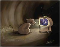 موش‌ها هم تماشای تلویزیون را دوست دارند!