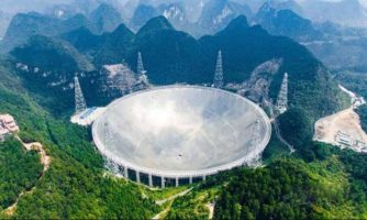آغاز به کار بزرگترین تلسکوپ رادیویی تک‌دیش جهان در چین