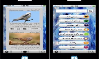 راهنمای صحرایی پرندگان ایران در تلفن همراه علاقمندان طبیعت!