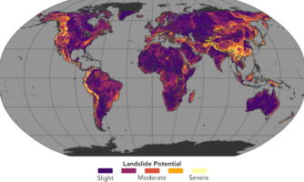 نقشه جهانی مناطق مستعد زمین لغزش تهیه شد + تصاویر