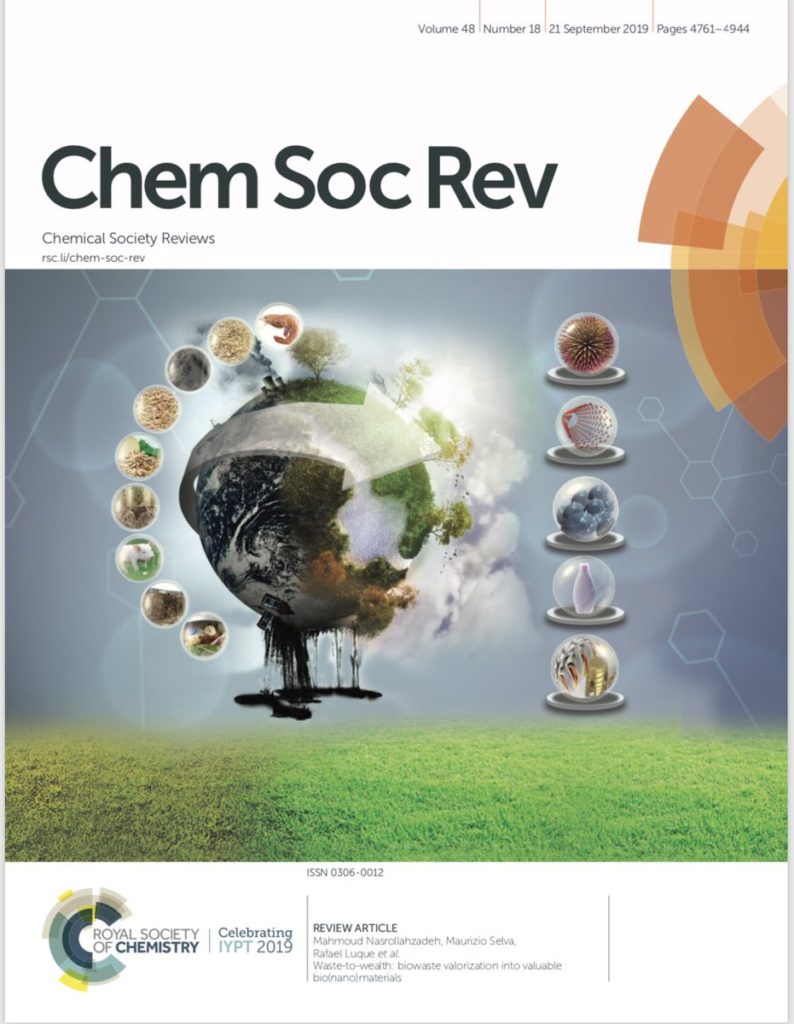 مقاله شیمیدانان ایرانی، طرح جلد مجله انجمن شیمی سلطنتی شد