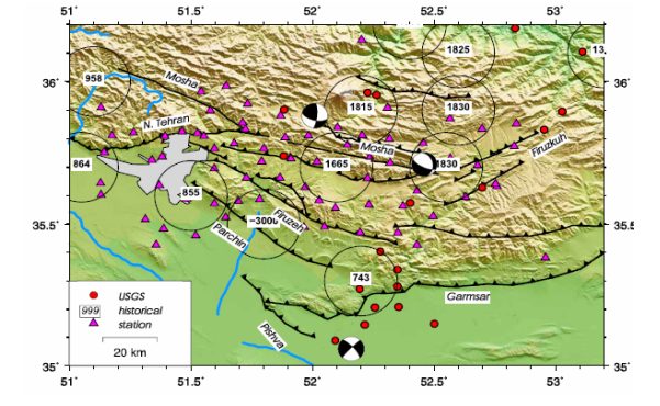 سابقه رخداد شش زلزله بالای ۶ ریشتر در بخش غربی گسل شمال تهران/عدم تاثیر زلزله دماوند بر گسل شمال تهران
