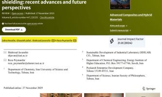 انتشار مقاله محققان ایرانی در حوزه ترکیبات نوین جاذب‌ امواج ماکروویو در مجله انتشارات اشپرینگر