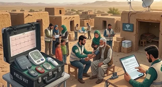 پایش سلامت مناطق کم‌برخوردار با «سامانه سیار نبض هوشمند»